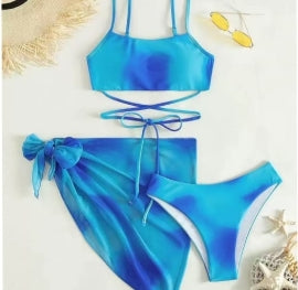 Bikini 3PCS JUPE COURTE TOP CROISÉ