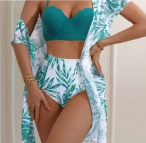 Bikini 3PCS KIMONO BRA DENTELET