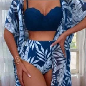 Bikini 3PCS KIMONO BRA DENTELET