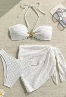Bikini 3PCS JUPE COURTE ETOILE