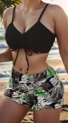 Bikini 2PCS SHORT ET TOP LACORDE