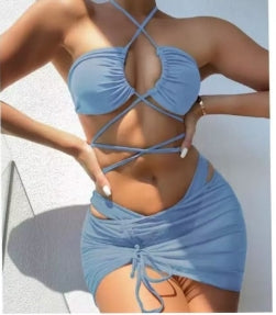 Bikini 3PCS JUPE COURTE LACORDE