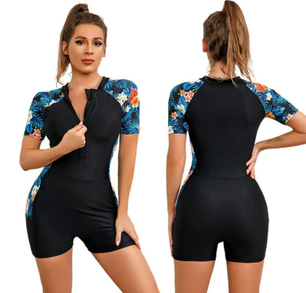 Combi MANCHE COURTE NOIR