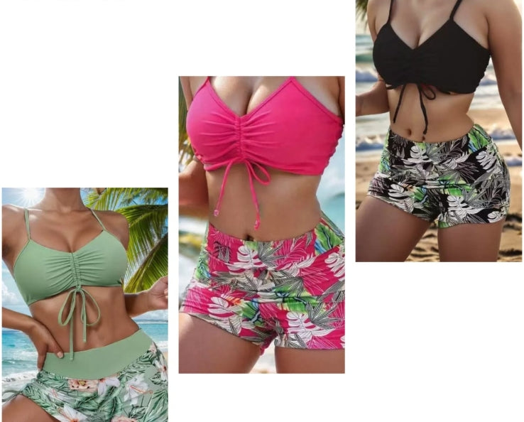 Bikini 2PCS SHORT ET TOP LACORDE