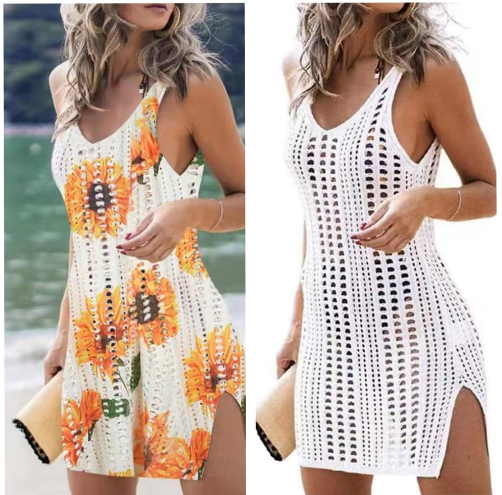 Robe de plage CROCÉ SANS MANCHE