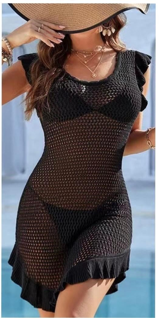 Robe de plage CROCÉ VOLANT