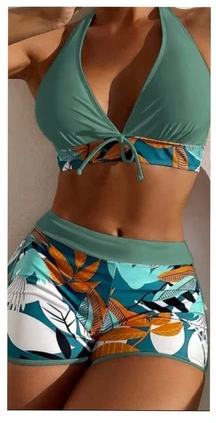 Bikini 2PCS SHORT FLEURIT